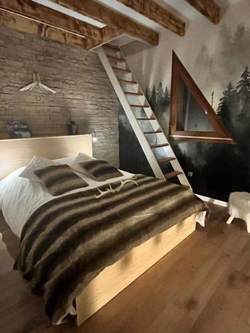 Gîte pour 4 personnes, avec vue, animaux acceptés dans station de ski du Laguiole - Le Bouyssou