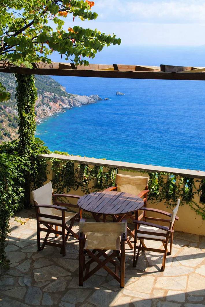 Ferienwohnung für 3 Personen, mit Garten auf Skopelos
