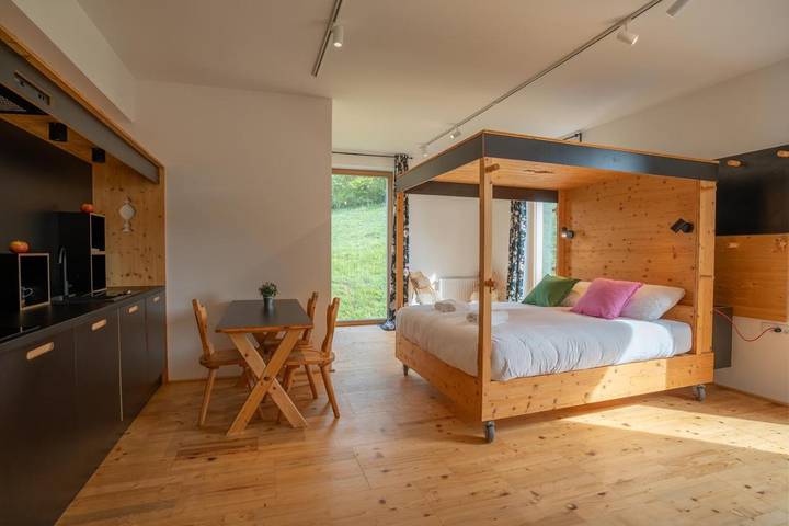 Aparthotel para 3 personas, con vistas además de sauna y jardín, Se admiten mascotas en Eslovenia