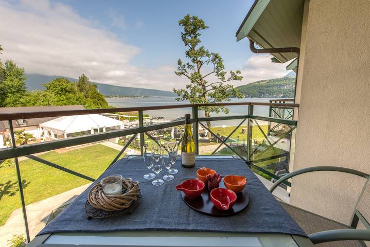 Appartement de vacances pour 5 personnes, avec vue sur le lac et balcon
