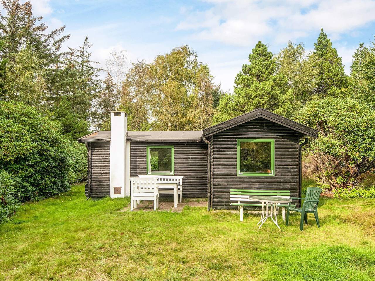 Abgeschiedene 60er Cottage in Sønderstrand, Tagholm