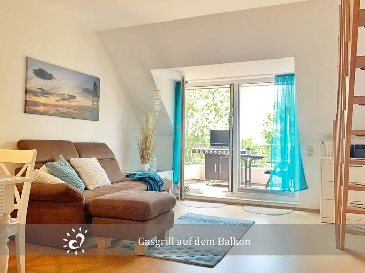 Ferienwohnung für 4 Personen, mit Balkon und Sauna