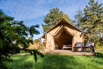 Camping für 2 Personen, mit Ausblick und Garten, mit Haustier in Ermland-Masuren