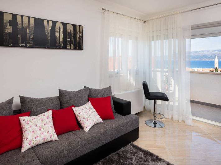 Apartament wakacyjny dla 4 osób, z taras w Supetar