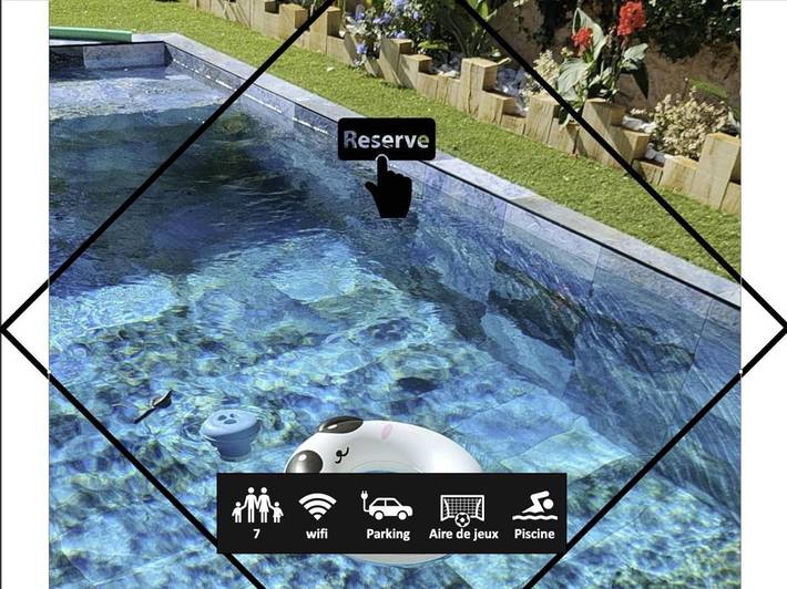 Chalet para 7 personas, con jardín y piscina - 1