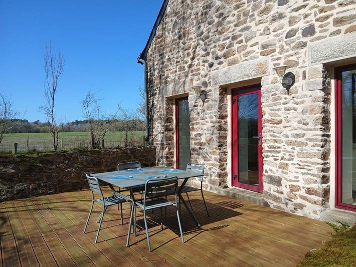 Gîte pour 4 personnes, avec Terrasse et Jardin à Saint-Gravé
