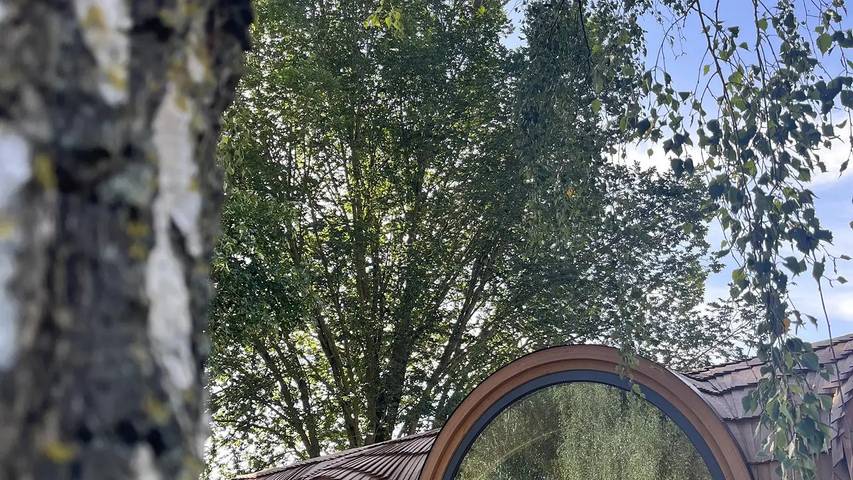 Hütte für 4 Personen, mit Terrasse und Sauna in Naturpark Barnim