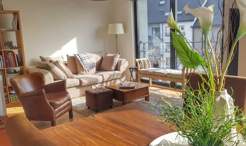 Gîte pour 2 personnes, avec terrasse ainsi que vue et vue sur le lac à Nivelles