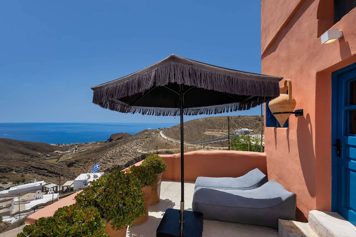 Hel ferieleilighet, Amphora Aelia Gem - Akrotiri Seaview Getaway  in Akrotiri, Santorini