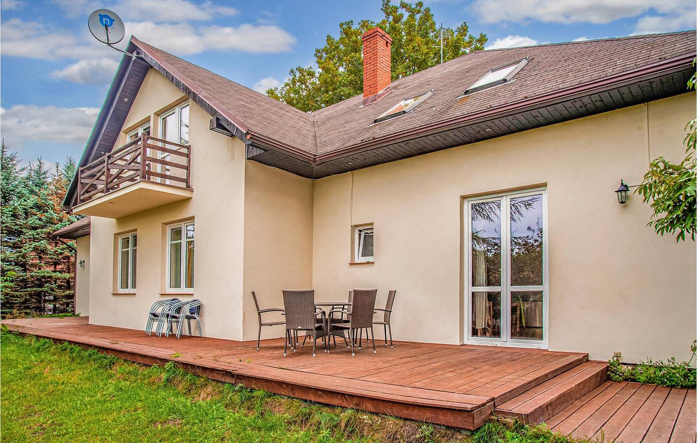 Ferienhaus für 34 Personen mit Terrasse in Dębina, Garder See (Polen)