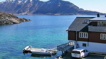 Ferienhaus für 4 Personen, mit Terrasse und Ausblick sowie Sauna auf den Lofoten