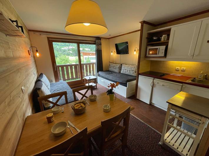Location de vacances pour 5 personnes, avec terrasse dans Serre Chevalier