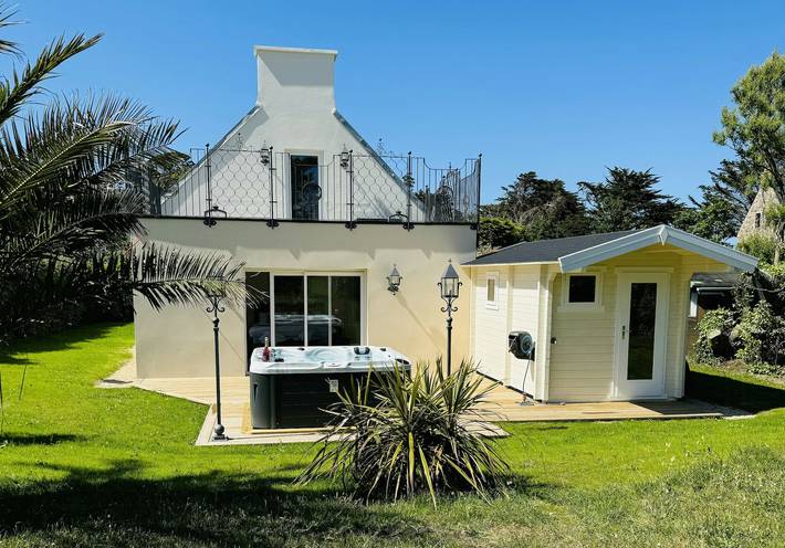 Maison de vacances pour 4 personnes, avec Terrasse ainsi que Jardin et Sauna
