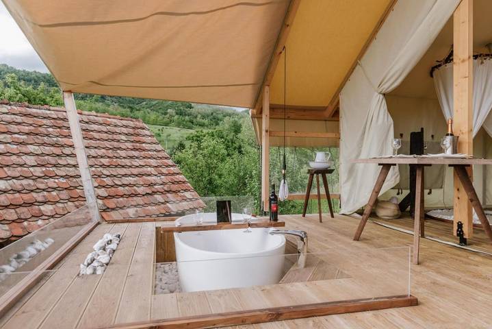 Tente pour 2 personnes, avec sauna ainsi que jacuzzi et jardin en Croatie - 4