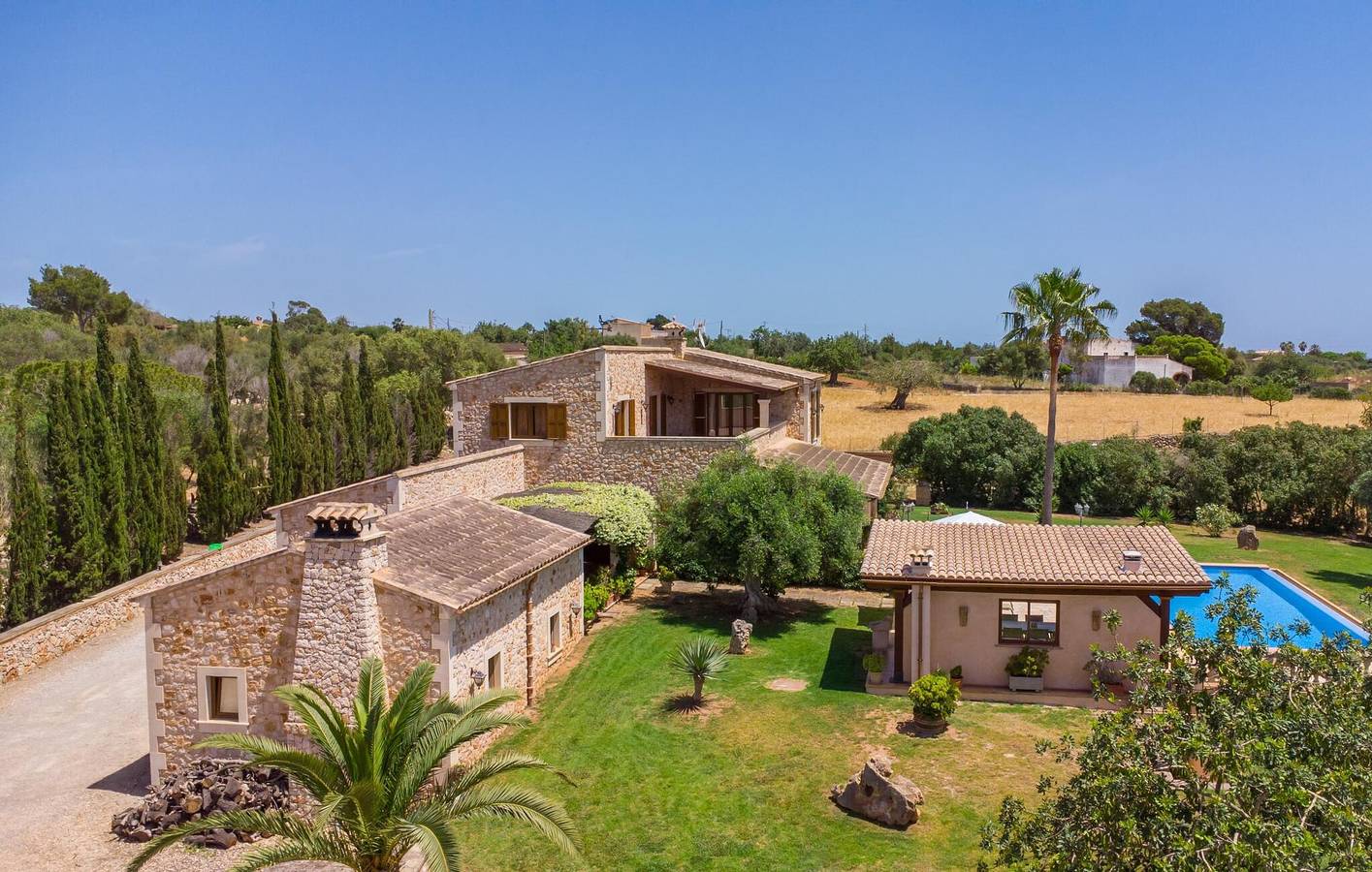 Rückzugsort am Pool mit Terrasse und Küche | in der Nähe von Jumaica C'an Pepe in Manacor, Mallorca Osten