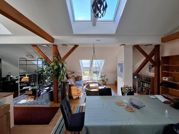 Ferienwohnung für 6 Personen, mit Ausblick und Garten