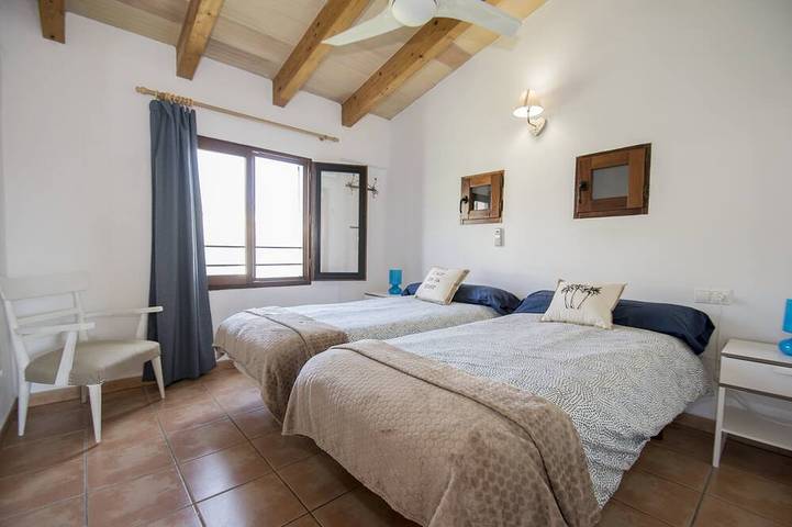 Family-Friendly Ibizenco-Style Vacation Home by the Sea in the Balearic Islands, Spain in Cala Serena, Felanitx