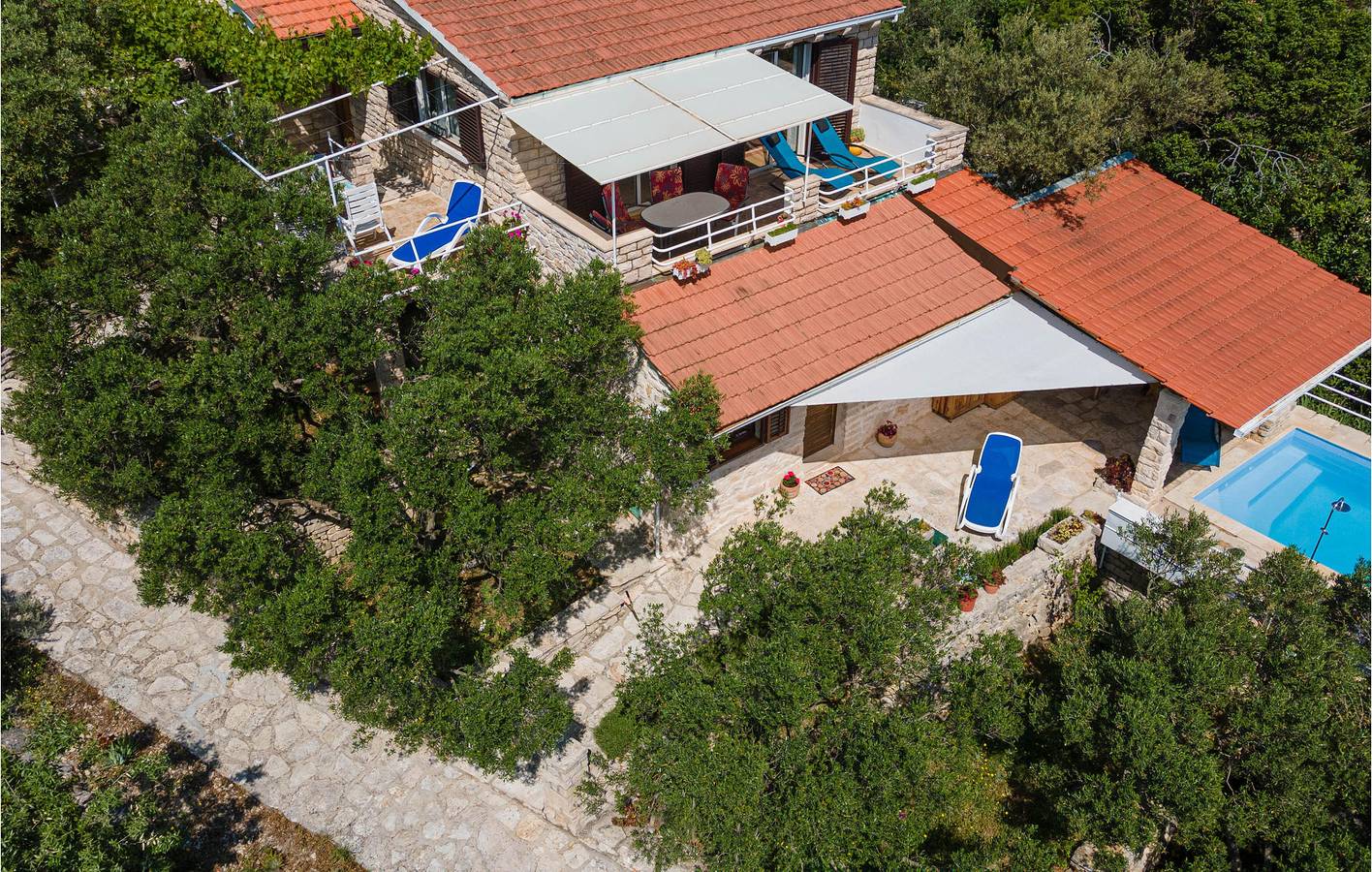 Feriehus for 8 personer med terrasse in Blato, Korcula