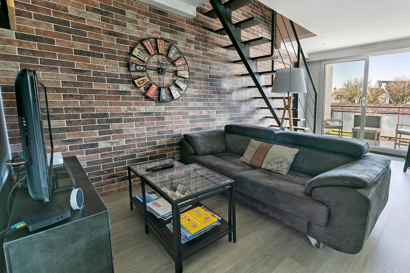 Ganze Wohnung, Appartement „Er Varech – Duplex mit Blick auf die Stadtmauer“, Balkon & Wlan in Guérande, Côte d'Amour