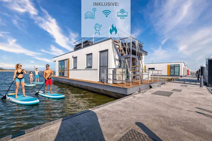 Ferienhaus für 4 Personen, mit Seeblick und Terrasse sowie Ausblick