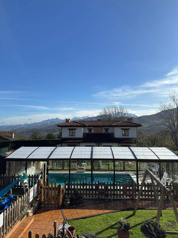 Casa rural con piscina para 8 personas, con jardín además de vistas y piscina en Asturias - 4