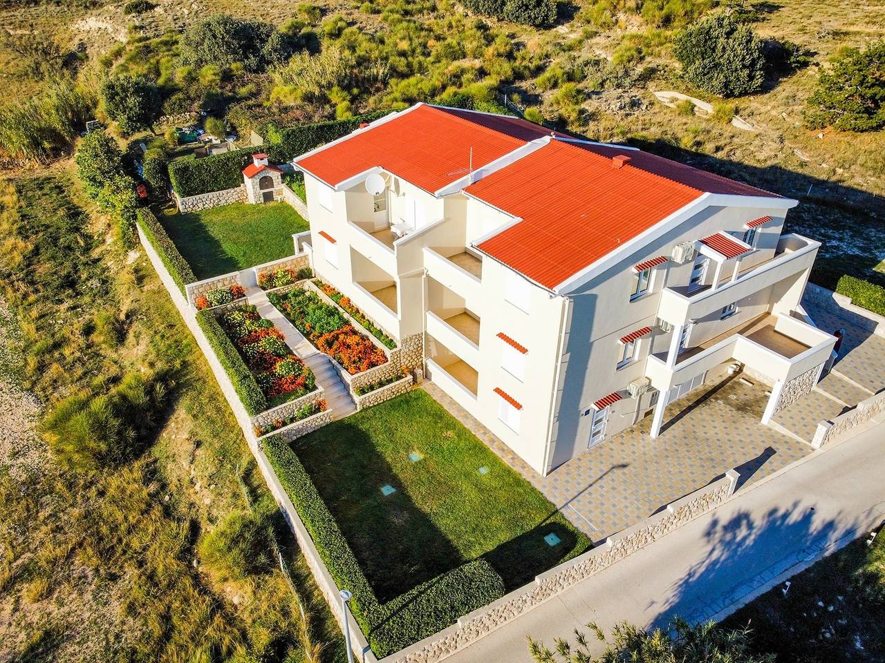 Ganze Wohnung, 1-Zimmer-Ferienwohnung mit Terrasse und Meerblick Pag A-6291-d in Pag Stadt, Pag