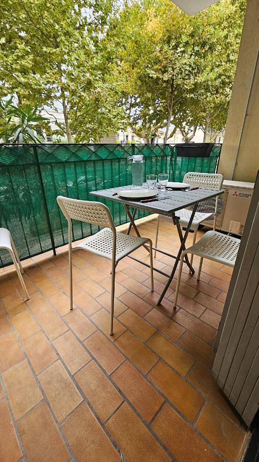 Appartement de vacances pour 4 personnes, avec Balcon ainsi que Terrasse et Vue