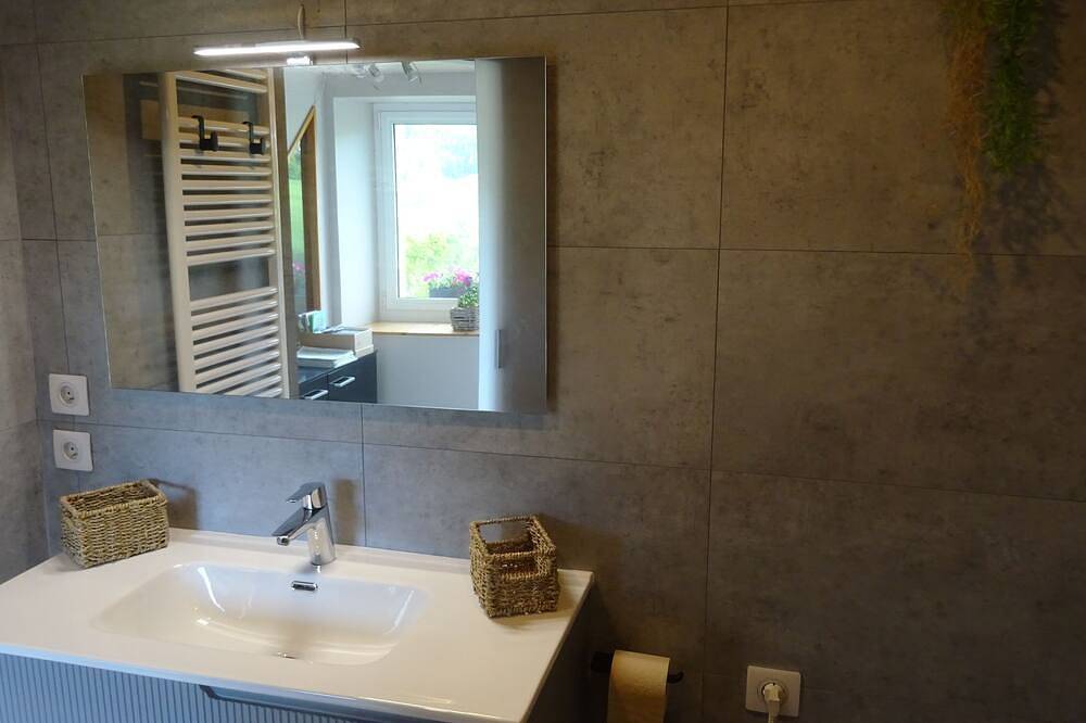 Appartement entier, \"Balcon\" sur les Bassins du Doubs et le village suisse des Brenets in Val de Morteau, Jura Francais