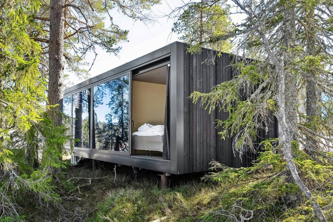 Einzigartige, moderne Kabine, entworfen von Snøhetta, in Blefjell in Flesberg