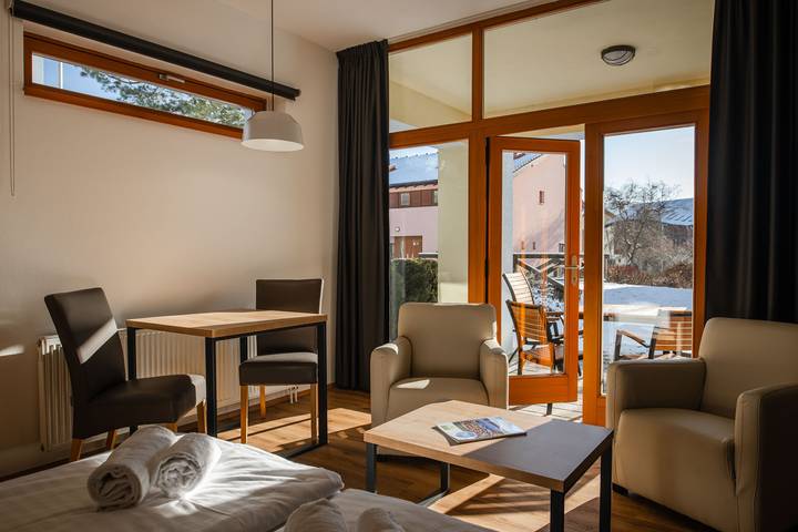 Bungalow für 2 Personen, mit Sauna und Balkon/Terrasse sowie Terrasse in Tschechien - 4