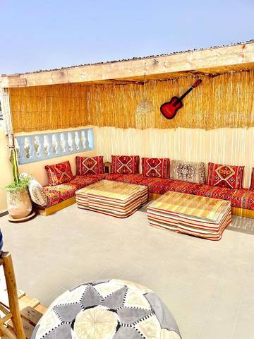 Chambre d’hôte pour 2 personnes, avec terrasse et vue dans Tamraght Ouzdar