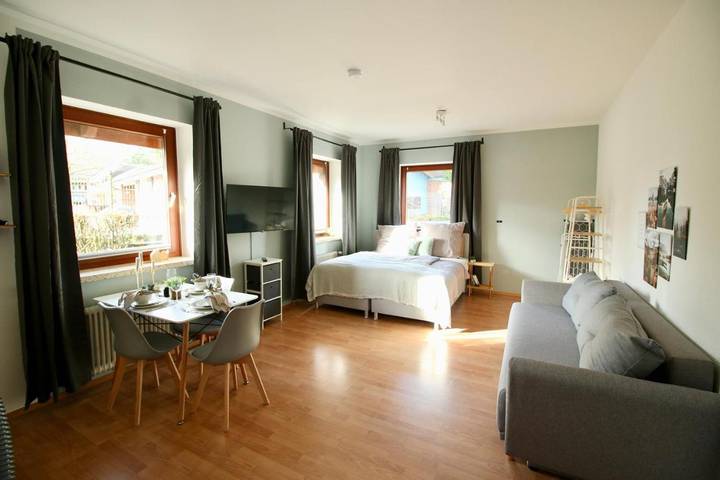 Ferienwohnung für 3 Personen, mit Ausblick, mit Haustier in Rosengarten