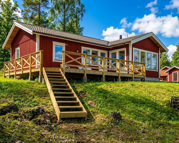 Hus för 10 Personer med trädgård in Siljan