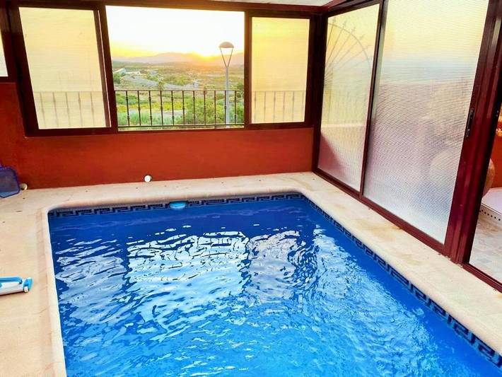 Apartamento para 6 personas, con Balcón y Terraza además de Piscina y Vistas en Bullas