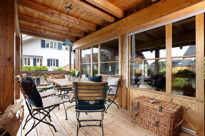 Chalet für 6 Personen, mit Balkon und Garten sowie Sauna