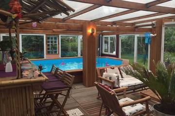 Gîte pour 8 personnes, avec terrasse et jardin dans Sainte-Marie-Kerque
