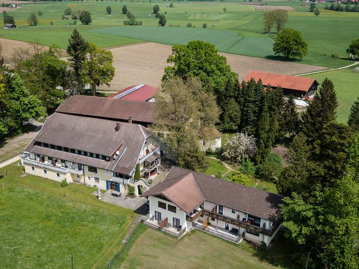 Pension Gut Horn - Einzelzimmer im 2. Og mit Dusche und Wc, Hofblick ohne Balkon in Kirchanschöring, Rupertiwinkel