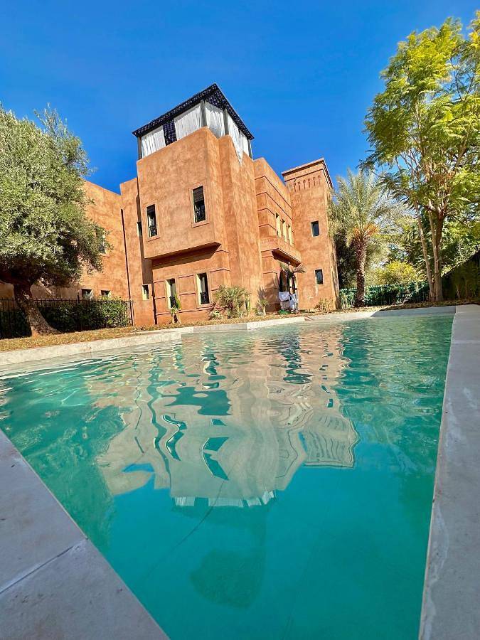 Villa pour 6 personnes, avec jardin ainsi que vue et piscine, animaux acceptés à Marrakech