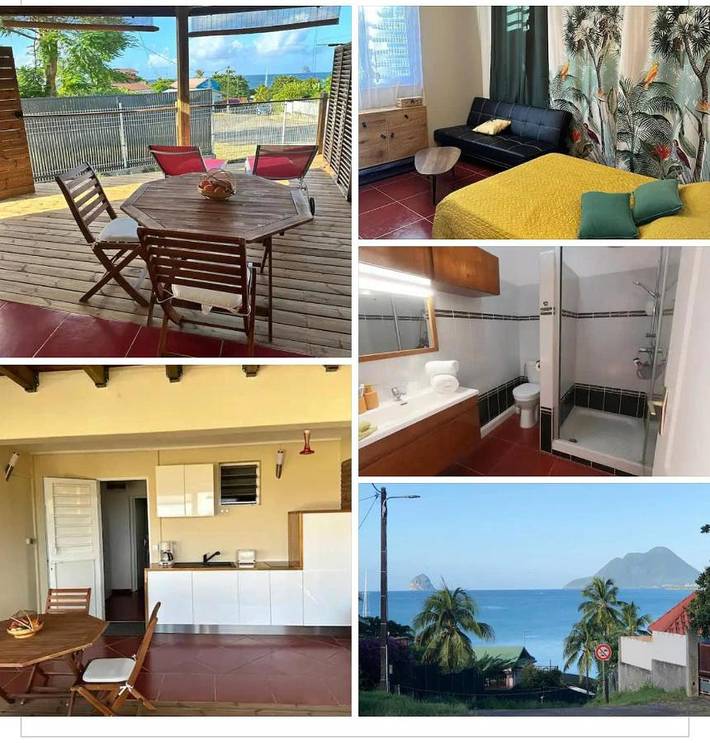 Gîte pour 3 personnes, avec vue ainsi que jardin et piscine dans Anse Corps de Garde - 2