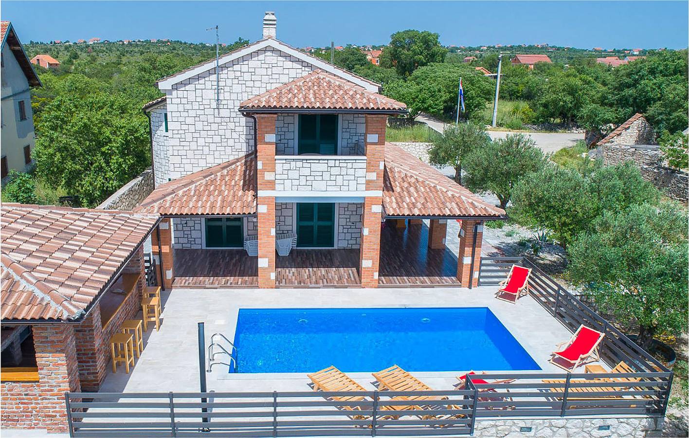 Ferienhaus für 10 Personen mit Terrasse in Skradin, Šibenik-Knin