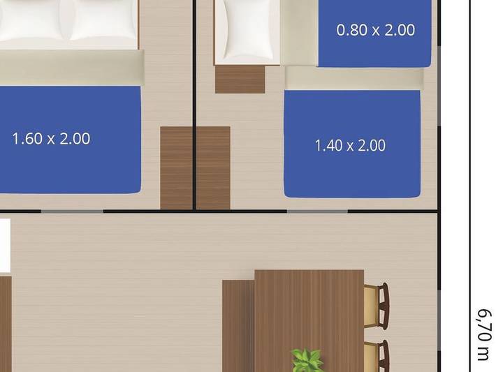 Bungalow für 5 Personen, kinderfreundlich in Kroatien - 3