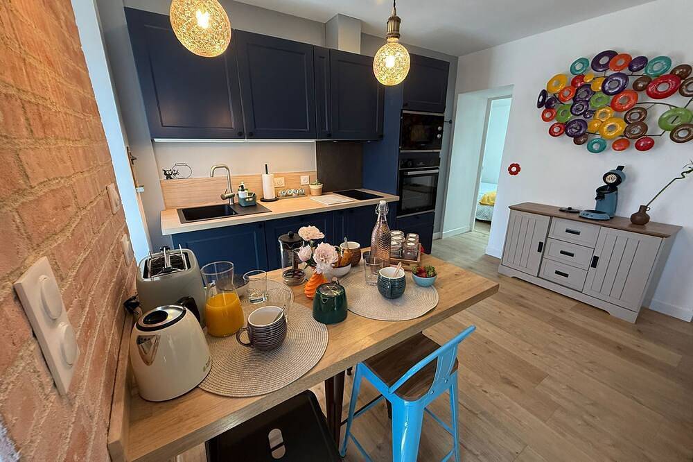 Entire apartment, Maison Sorbier - Apartment with garden, terrace and private garage in Nevers, Nièvre