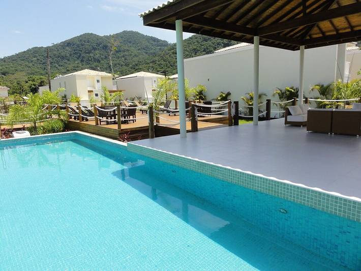 Bungalow für 10 Personen, mit Balkon und Garten sowie Sauna und Pool in Brasilien