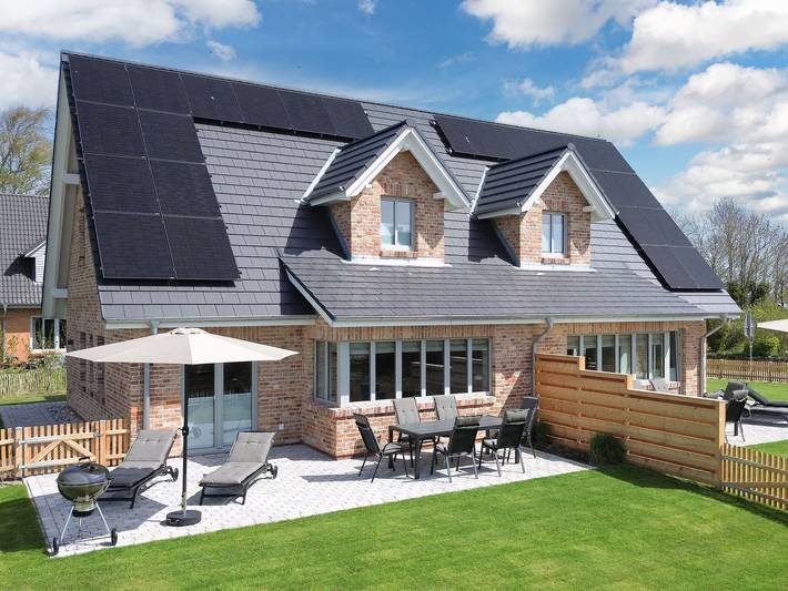Ferienhaus für 5 Personen, mit Terrasse und Garten sowie Sauna in Niebüll