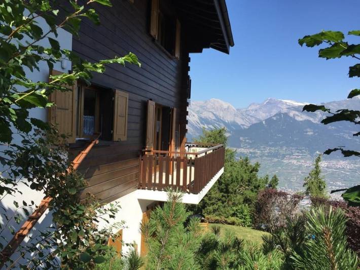Ganze Wohnung, Fewo mit Blick auf die Berge in Veysonnaz, Walliser Alpen
