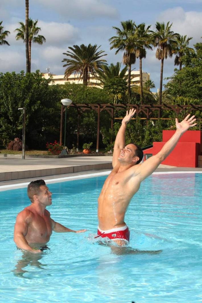 Ferienwohnung für 2 Personen, mit Pool und Terrasse sowie Garten in Playa del Inglés