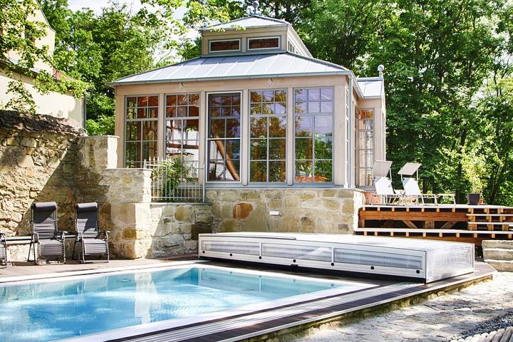 Ferienwohnung für 4 Personen, mit Balkon und Balkon/Terrasse sowie Garten und Sauna im Steigerwald - 2