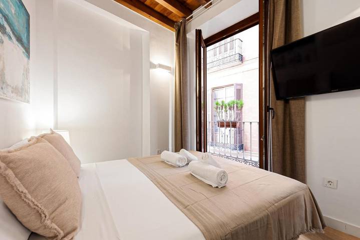 Apartahotel para 2 personas, con balcón en Málaga