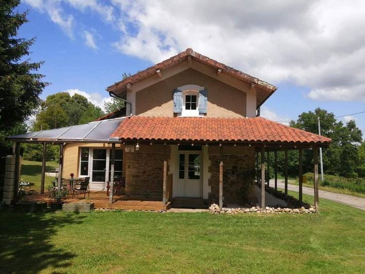 Maison de vacances pour 4 personnes, avec vue et jardin