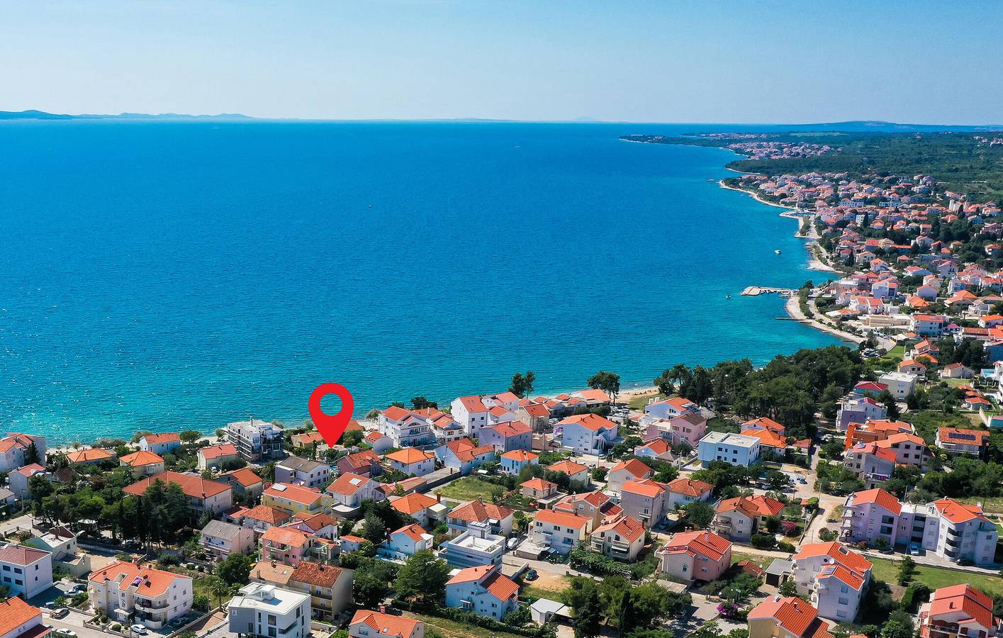 Appartement confortable avec terrasse, Wi-Fi et parking, à 1,5 km de la plage in Ville de Zadar, Zadar (Municipality)
